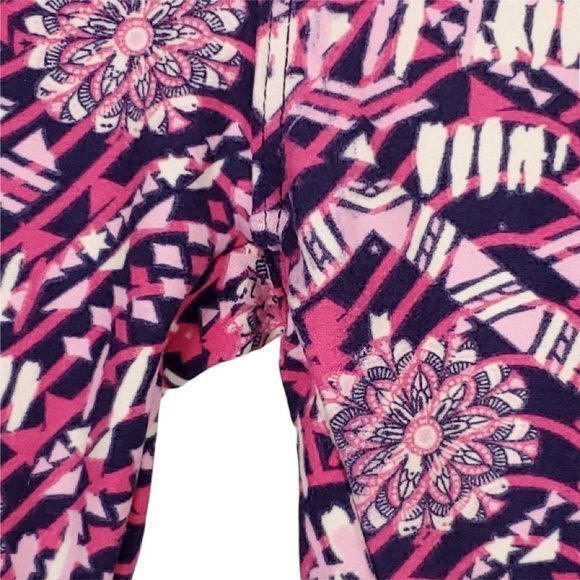 LuLaRoe Leggings‎ Pink Purple White Floral One Size OS - Picture 12 of 12